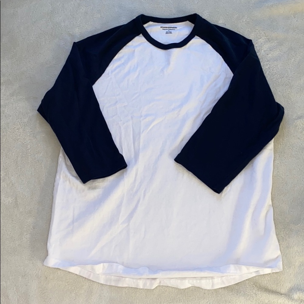 Men’s Baseball Tee Dark Blue/White
